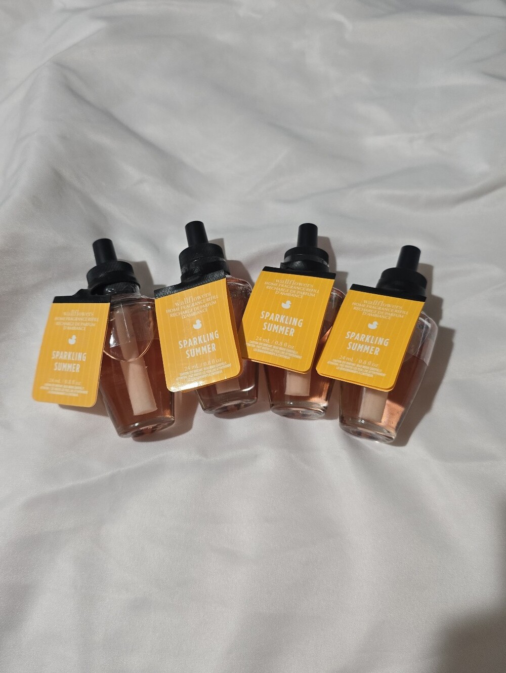 NWT White Barn Wallflowers Home Fragrance Refill Sparkling Summer 4pcs